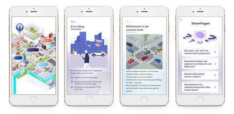 Screens zur App Stadt | Land | DatenFluss