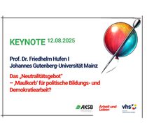 Grafik mit einem bunten Luftballon und einer Nadel