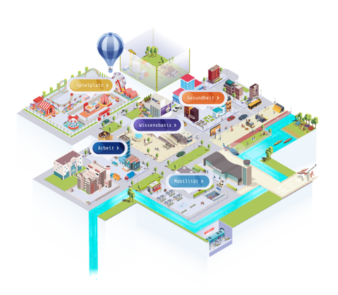 Stadtkarte der App "Stadt | Land | DatenFluss"
