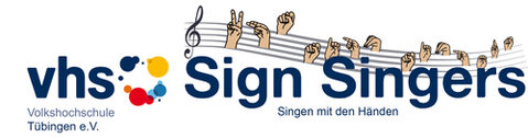 Logo des Gebärdensprachenchors "vhs Sign Singers der vhs Tübingen