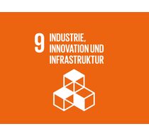 Logo des 9. globalen Ziels für nachhaltige Entwicklung "Industrie, Innovation und Infrastruktur"