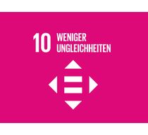 Logo des 10. globalen Ziels für nachhaltige Entwicklung "Weniger Ungleichheit"