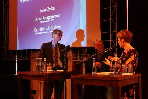 Ulrich Aengenvoort und Heinrich Breloer im Gespräch mit Jenni Zylka.