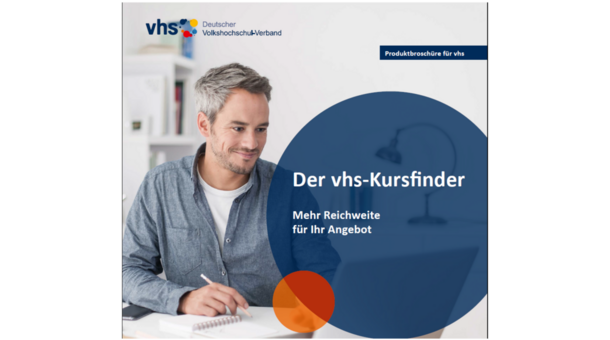 Cover der Infobroschüre zum vhs-Kursfinder