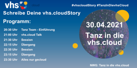 Programm des Tanz in die vhs.cloud am 30.04.2021