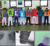 Teilnehmer*innen des Projekts "Freiheit hinter Gittern" der vhs Rupertiwinkel