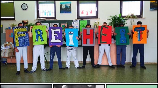 Teilnehmer*innen des Projekts "Freiheit hinter Gittern" der vhs Rupertiwinkel