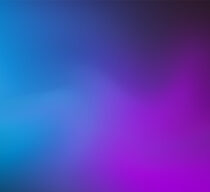 Blurred neon glow black, blue, pink and purple colors flow gradient background. Wide banner modern technology design