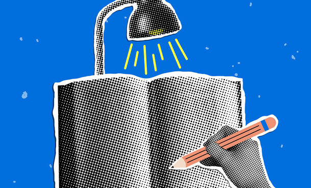 Modern collage. Knowledge concept