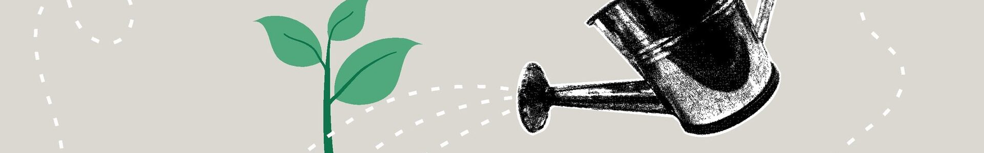 Trendy halftone collage. Brain development - concept of growth, learning and development. The concept of learning, self development, positive attitude towards learning new things, improving for success, brain motivation