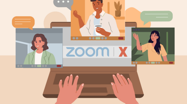 Symbolbild für Videokonferenzen mit Zoom X