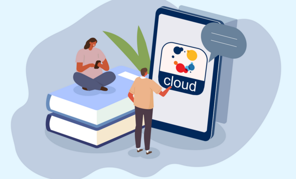 Symbolbild vhs.cloud Messenger App