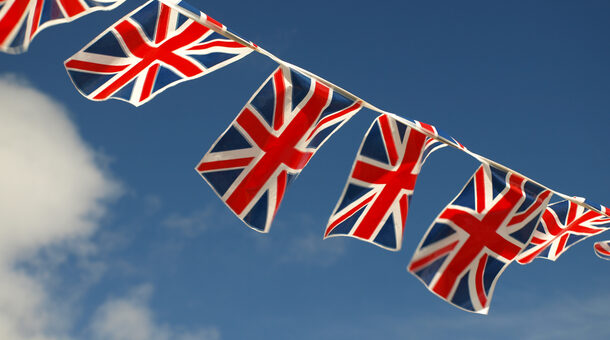 Britische Flaggen