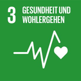 Logo des 3. globalen Ziels für nachhaltige Entwicklung "Gesundheit und Wohlergehen"