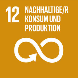 Logo des 12. globalen Ziels für nachhaltige Entwicklung "Nachhaltige/r Konsum und Produktion"