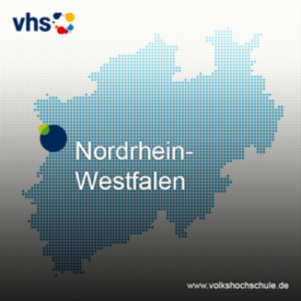 Umriss Bundesland Nordrhein-Westfalen