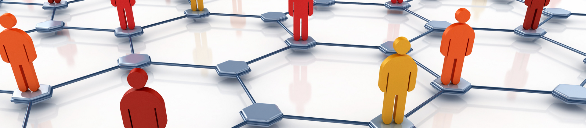 Soziales Netzwerk stilisiert