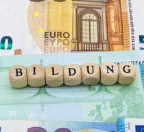 Wooden Letters Education German Text Bildung