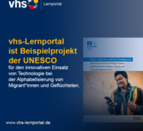 vhs-Lernportal ist Beispielprojekt der UNESCO