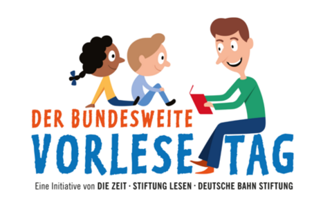 Logo "Der Bundesweite Vorlesetag - Eine Initiative von DIE Zeit, Stiftung Lesen, Deutsche Bahn Stiftung".