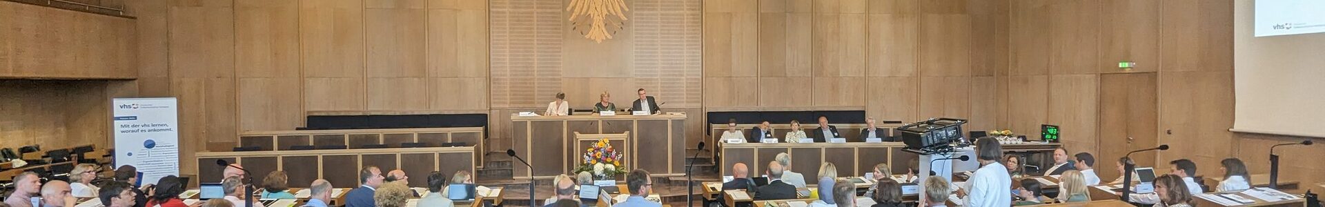Mitgliederversammlung des DVV im Plenarsaal des Römer in Frankfurt