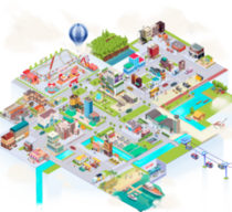 Stadtkarte aus der App Stadt|Land|DatenFluss