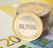 Euro notes and coins and costs for education