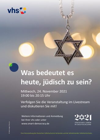 Plakat Veranstaltung Jüdisches Leben