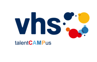 Logo: talentCAMPus, ein Projekt des Deutschen Volkshochschul-Verbands