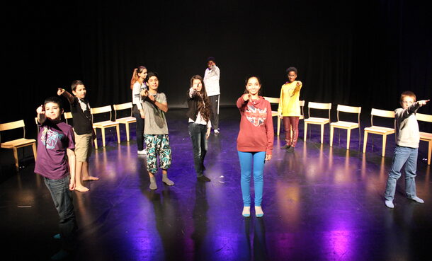 Theaterspielen im talentCAMPus-Projekt