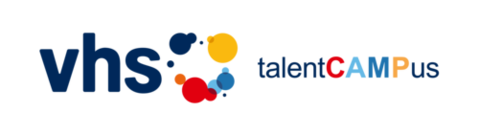 Logo: talentCAMPus, ein Projekt des Deutschen Volkshochschul-Verbands